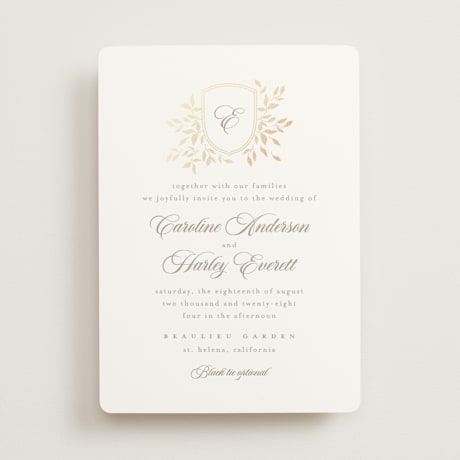 Foil-Pressed Wedding Invitations