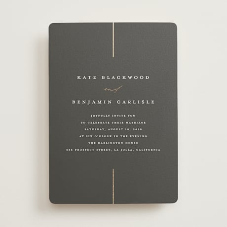 Foil-Pressed Wedding Invitations