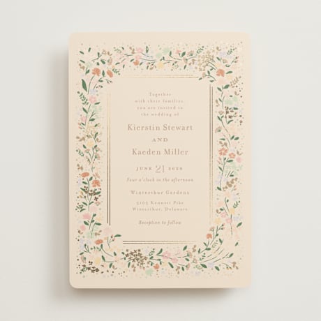 Foil-Pressed Wedding Invitations