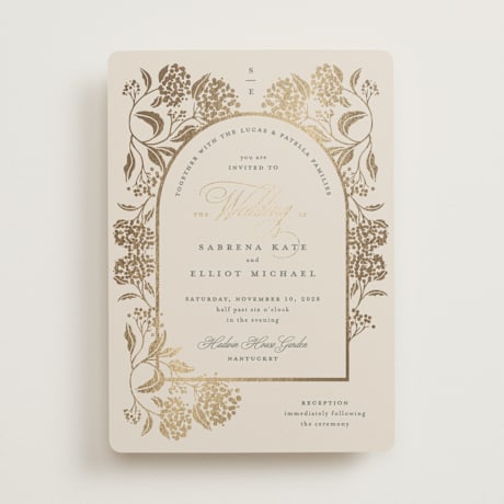 Foil-Pressed Wedding Invitations