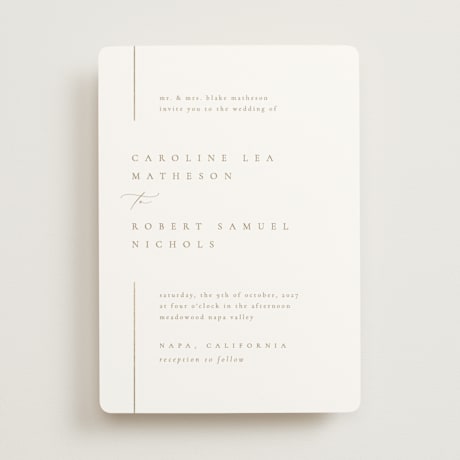 Foil-Pressed Wedding Invitations