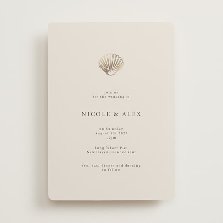 Foil-Pressed Wedding Invitations