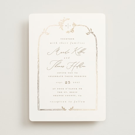 Foil-Pressed Wedding Invitations