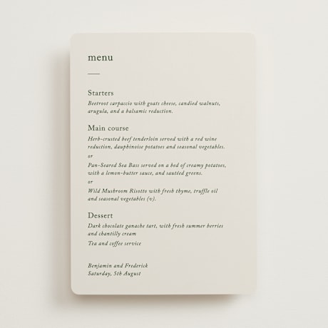 Menus