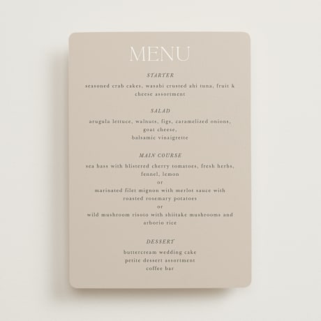 Menus