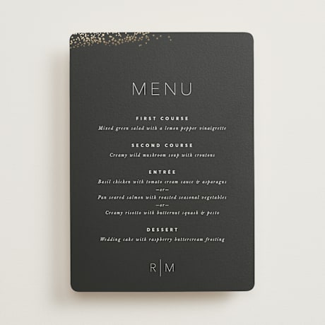 Foil-Pressed Menus