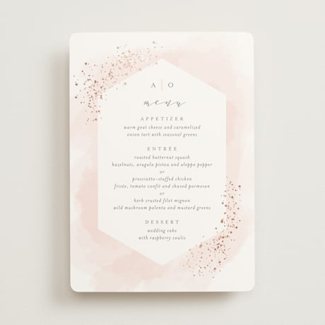 Foil-Pressed Menus