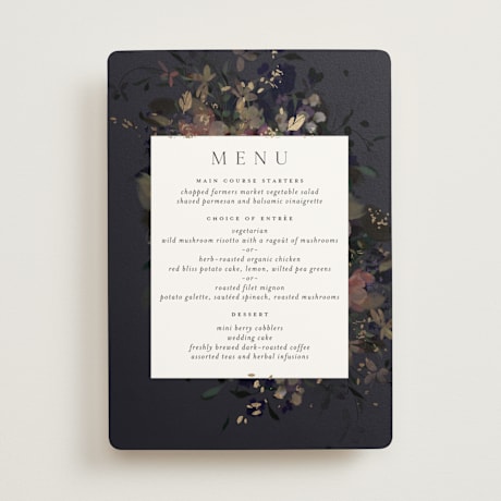 Foil-Pressed Menus