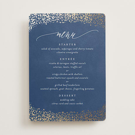 Foil-Pressed Menus