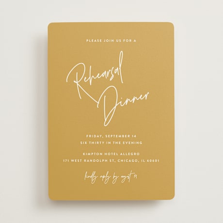 Rehearsal Dinner Invitations