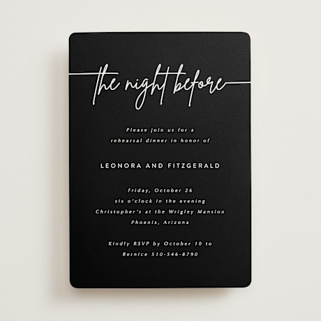 Rehearsal Dinner Invitations