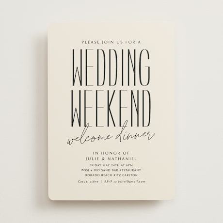 Rehearsal Dinner Invitations