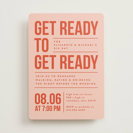 Rehearsal Dinner Invitations