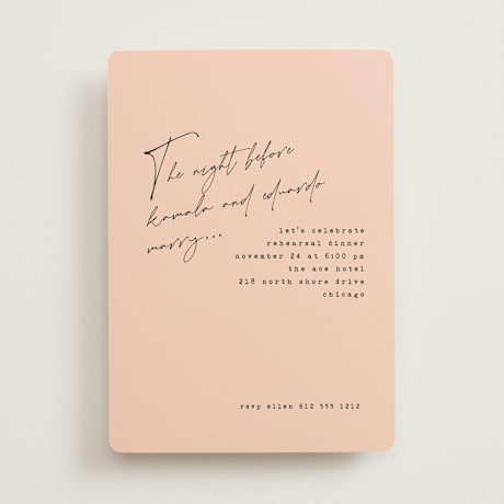 Rehearsal Dinner Invitations