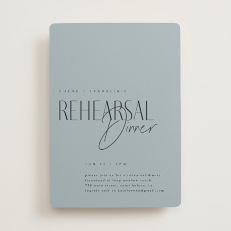 Rehearsal Dinner Invitations