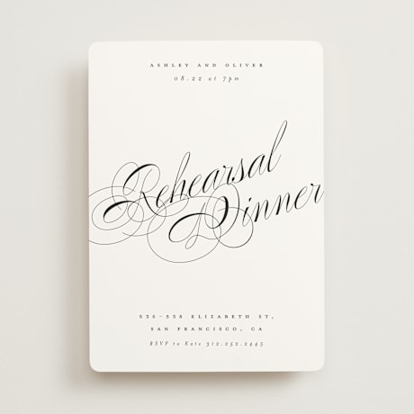 Rehearsal Dinner Invitations