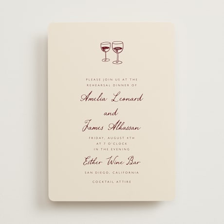Rehearsal Dinner Invitations