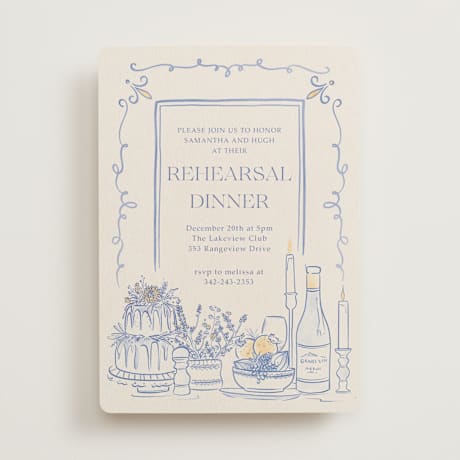 Rehearsal Dinner Invitations
