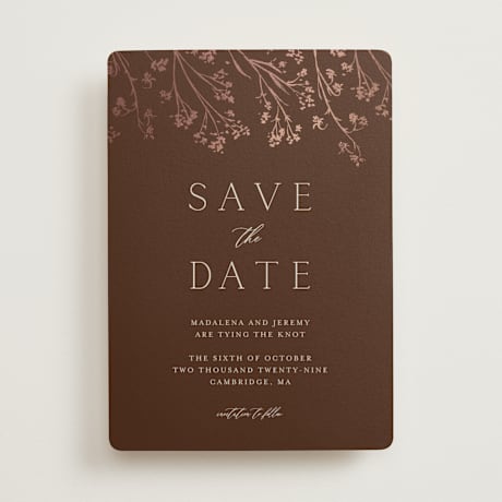 Foil-Pressed Save the Date Cards