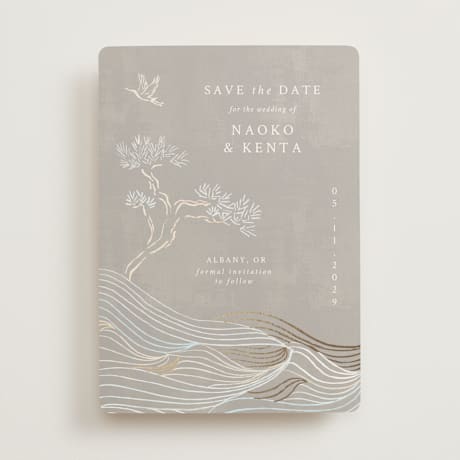 Foil-Pressed Save the Date Cards