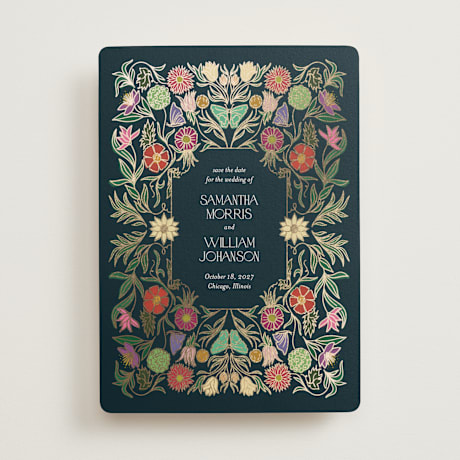 Foil-Pressed Save the Date Cards