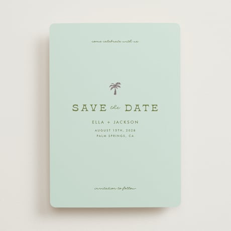 Foil-Pressed Save the Date Cards