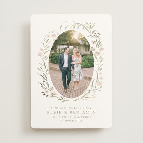 Foil-Pressed Save the Date Cards