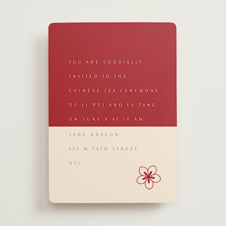 Tea Ceremony Invitations