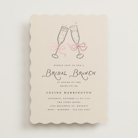 Foil-Pressed Bridal Shower Invitations