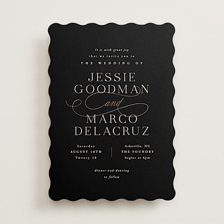Foil-Pressed Wedding Invitations