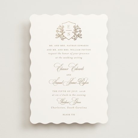 Foil-Pressed Wedding Invitations