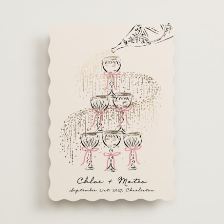 Foil-Pressed Save the Date Cards