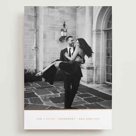 Foil-Pressed Grand Save the Date Cards