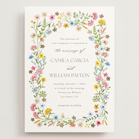 Foil-Pressed Grand Wedding Invitations
