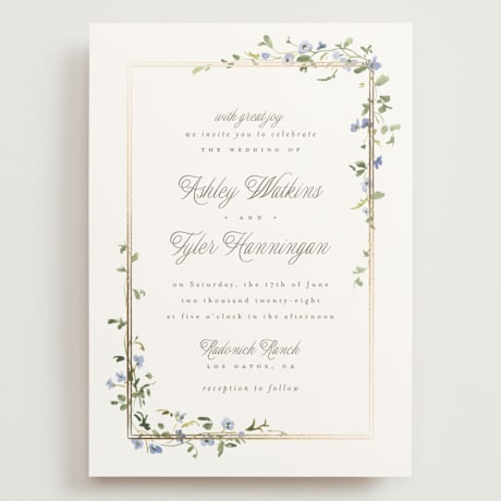 Foil-Pressed Grand Wedding Invitations