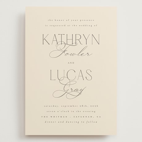 Grand Wedding Invitations
