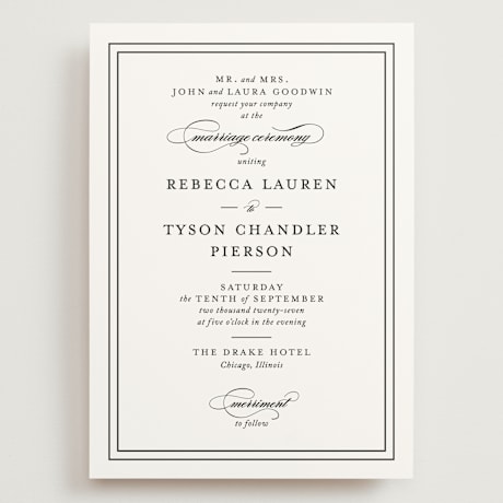 Grand Wedding Invitations