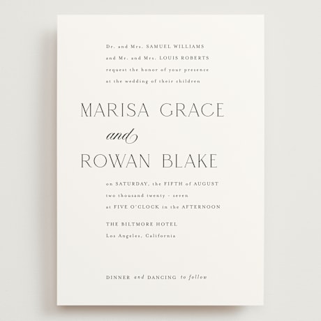 Grand Wedding Invitations