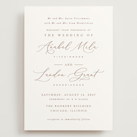 Grand Wedding Invitations