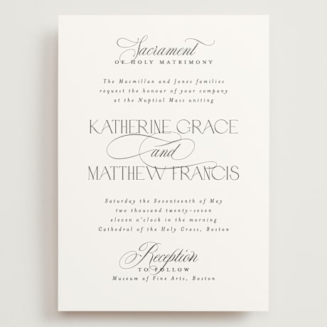 Grand Wedding Invitations