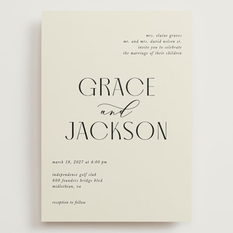 Grand Wedding Invitations