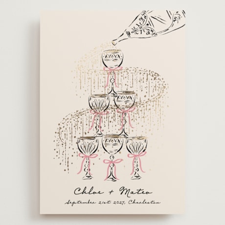 Foil-Pressed Grand Save the Date Cards