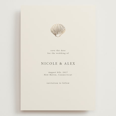 Foil-Pressed Grand Save the Date Cards