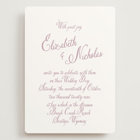 Grand Wedding Invitations