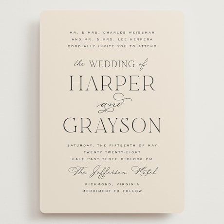 Grand Wedding Invitations