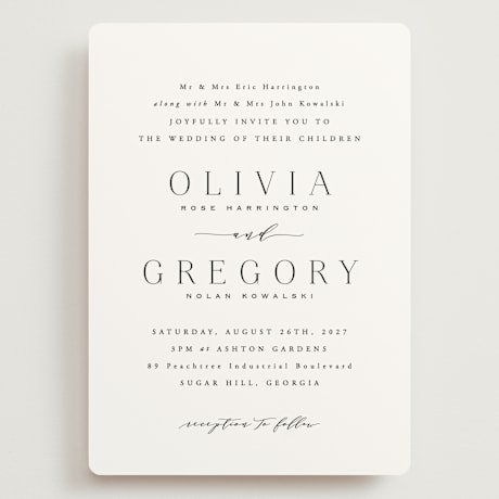 Grand Wedding Invitations