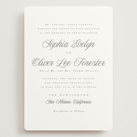 Grand Wedding Invitations
