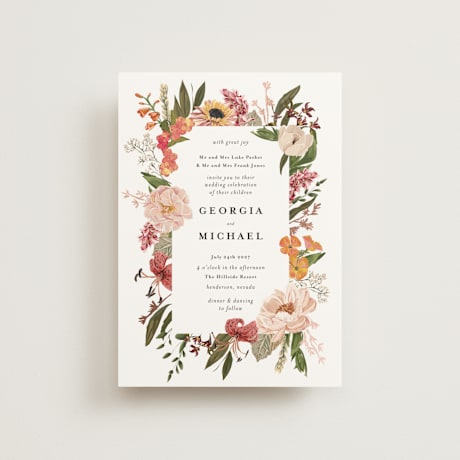 Foil-Pressed Petite Wedding Invitations