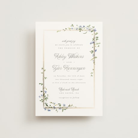 Foil-Pressed Petite Wedding Invitations