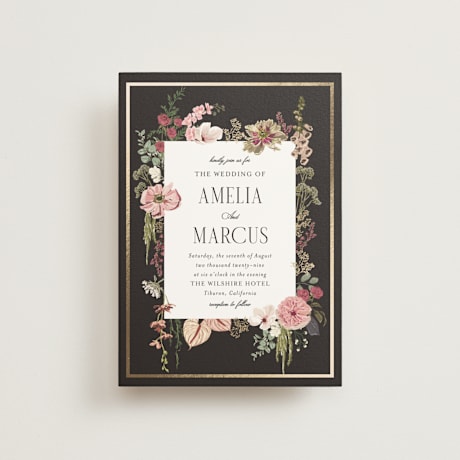 Foil-Pressed Petite Wedding Invitations